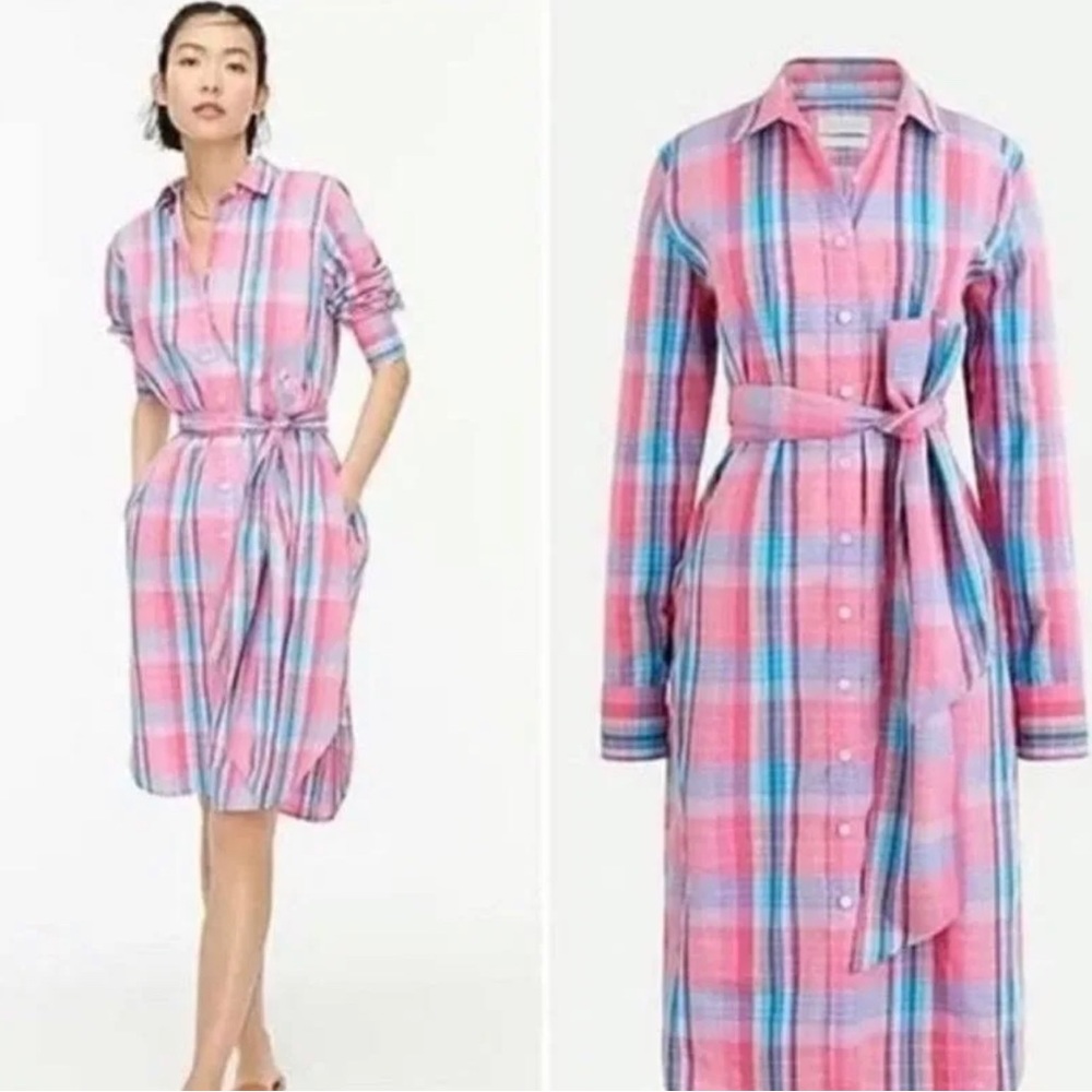 J.Crew Plaid Shirt Dress Brand New with Tags